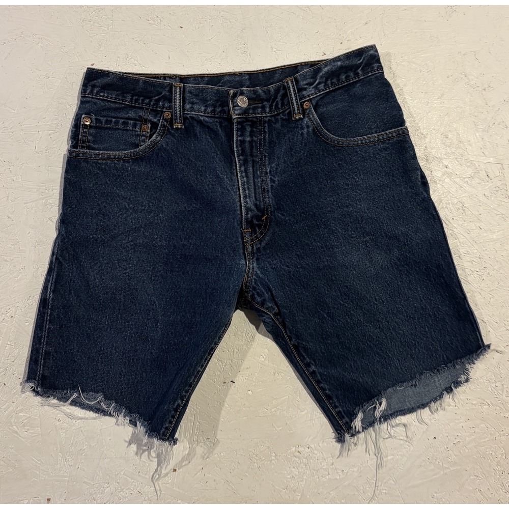Levis 517 Cut Off Jorts Mens‎ 32 Blue 9" Inseam Jean Shorts Denim Summer